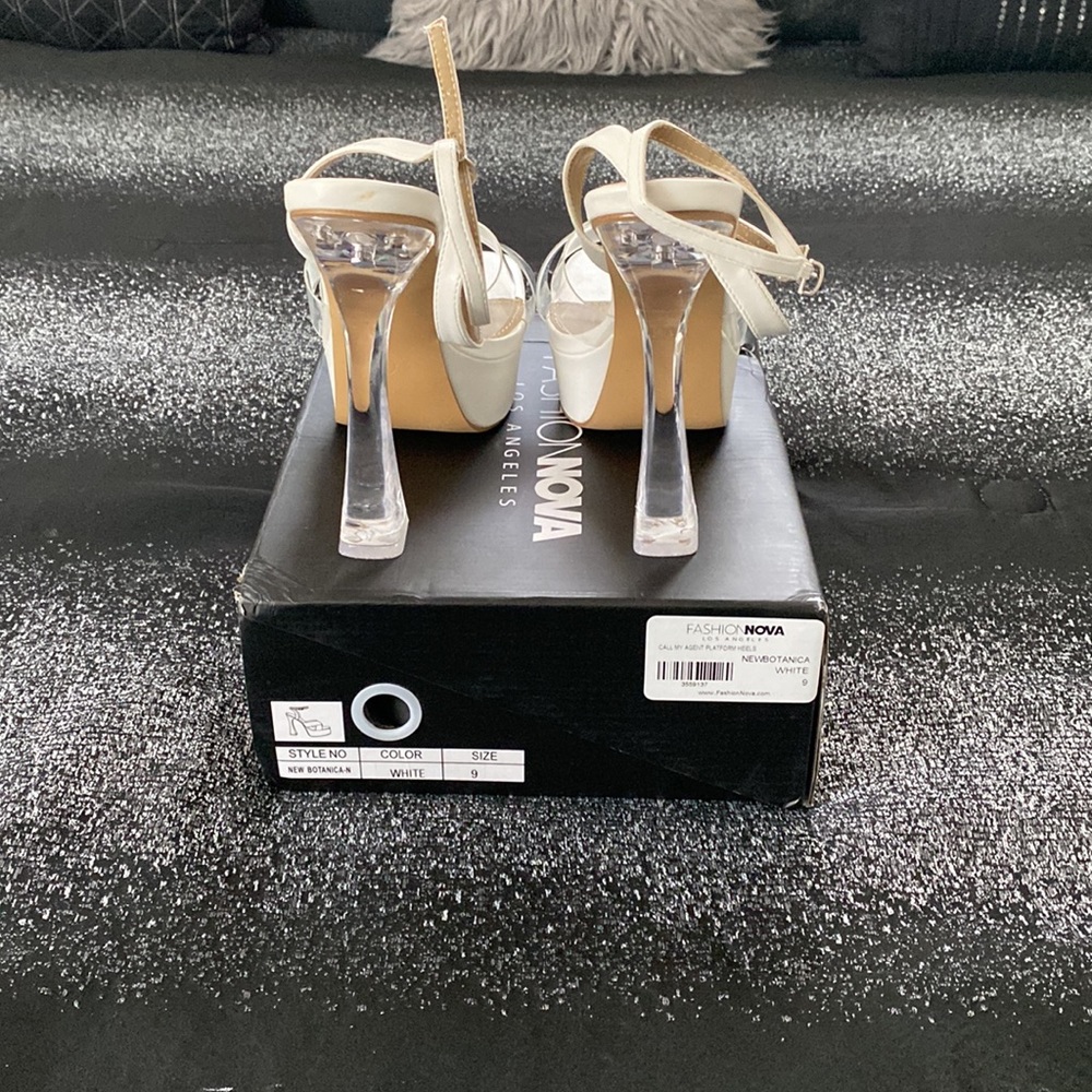 White Platform Heels - Picture 3 of 6
